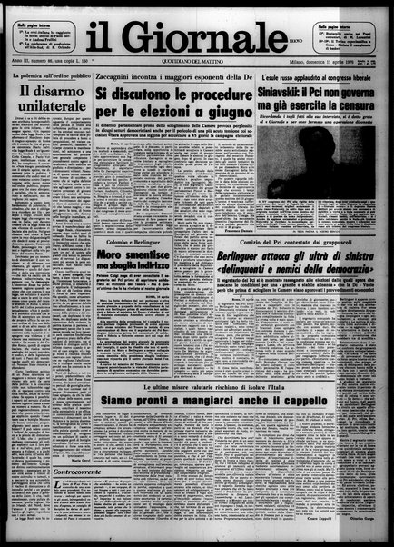 Il giornale nuovo : quotidiano del mattino